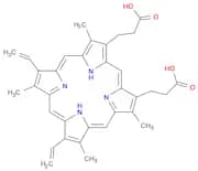 21H,23H-Porphine-2,18-dipropanoic acid,7,12-diethenyl-3,8,13,17-tetramethyl-