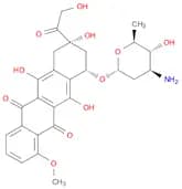 (8S,10S)-10-{[(2R,4S,5R,6S)-4-amino-5-hydroxy-6-methyloxan-2-yl]oxy}-6,8,11-trihydroxy-8-(2-hydrox…