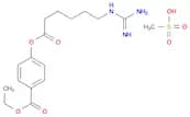 Benzoic acid, 4-[[6-[(aminoiminomethyl)amino]-1-oxohexyl]oxy]-, ethylester, monomethanesulfonate