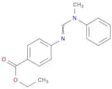 Benzoic acid, 4-[[(methylphenylamino)methylene]amino]-, ethyl ester
