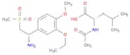 L-Leucine, N-acetyl-, compd. with(aS)-3-ethoxy-4-methoxy-a-[(methylsulfonyl)methyl]benzenemethanam…