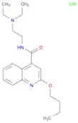 4-Quinolinecarboxamide, 2-butoxy-N-[2-(diethylamino)ethyl]-,monohydrochloride