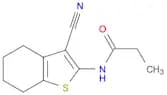 Propanamide, N-(3-cyano-4,5,6,7-tetrahydrobenzo[b]thien-2-yl)-