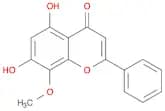 4H-1-Benzopyran-4-one, 5,7-dihydroxy-8-methoxy-2-phenyl-