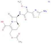 sodium (6R,7R)-3-[(acetyloxy)methyl]-7-[(2Z)-2-(2-amino-1,3-thiazol-4-yl)-2-(methoxyimino)acetamid…
