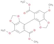 [4,4'-Bi-1,3-benzodioxole]-5,5'-dicarboxylic acid, 7,7'-dimethoxy-,dimethyl ester