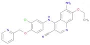 3-Quinolinecarbonitrile,6-amino-4-[[3-chloro-4-(2-pyridinylmethoxy)phenyl]amino]-7-ethoxy-