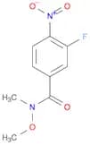 3-Fluoro-N-methoxy-N-methyl-4-nitrobenzamide