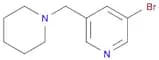 Pyridine, 3-bromo-5-(1-piperidinylmethyl)-