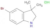 5-bromo-3,3-dimethyl-2,3-dihydro-1H-indole hydrochloride