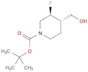 1-Piperidinecarboxylic acid, 3-fluoro-4-(hydroxymethyl)-,1,1-dimethylethyl ester, (3R,4R)-rel-