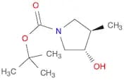1-Pyrrolidinecarboxylic acid, 3-hydroxy-4-methyl-, 1,1-dimethylethylester, (3R,4S)-rel-