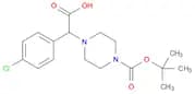 4-[Carboxy-(4-chloro-phenyl)-methyl]-piperazine-1-carboxylic acid tert-butyl ester hydrochloride