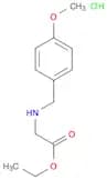 Glycine, N-[(4-methoxyphenyl)methyl]-, ethyl ester, hydrochloride