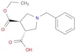 3,4-Pyrrolidinedicarboxylic acid, 1-(phenylmethyl)-, monoethyl ester,(3R,4R)-rel- 