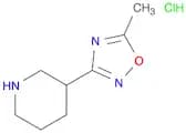 Piperidine, 3-​(5-​methyl-​1,​2,​4-​oxadiazol-​3-​yl)​-​, hydrochloride (1:1)