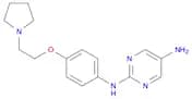 N2-(4-(2-(Pyrrolidin-1-yl)ethoxy)phenyl)pyrimidine-2,5-diamine