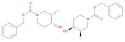 1-Piperidinecarboxylicacid, 3-fluoro-4-hydroxy-, phenylmethyl ester, (3R,4S)-rel-