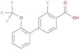 2-Fluoro-4-[2-(trifluoromethoxy)phenyl]benzoic acid