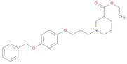 Ethyl 1-(3-(4-(benzyloxy)phenoxy)propyl)piperidine-3-carboxylate