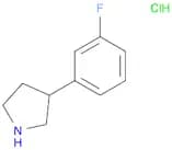 Pyrrolidine,3-(3-fluorophenyl)-, hydrochloride (1:1)