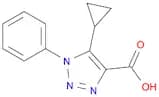 5-Cyclopropyl-1-phenyl-1H-1,2,3-triazole-4-carboxylic acid
