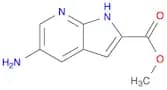 1H-​Pyrrolo[2,​3-​b]​pyridine-​2-​carboxylic acid,  5-​amino-​, methyl ester