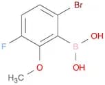 (6-Bromo-3-fluoro-2-methoxyphenyl)boronic acid