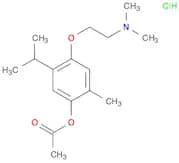 Phenol, 4-[2-(dimethylamino)ethoxy]-2-methyl-5-(1-methylethyl)-,acetate (ester), hydrochloride