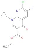 ethyl 7-chloro-1-cyclopropyl-6-fluoro-4-oxo-1,8-naphthyridine-3-carboxylate
