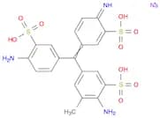 Disodium 2-amino-5-((4-amino-3-sulfophenyl)(4-imino-3-sulfonatocyclohexa-2,5-dien-1-ylidene)methyl…