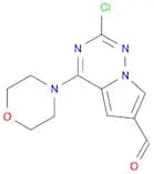 2-chloro-4-(morpholin-4-yl)pyrrolo[2,1-f][1,2,4]triazine-6-carbaldehyde