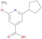 2-cyclopentyl-6-methoxypyridine-4-carboxylic acid