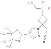 2-[1-(Ethanesulfonyl)-3-[4-(4,4,5,5-tetramethyl-1,3,2-dioxaborolan-2-yl)-1H-pyrazol-1-yl]azetidin-…