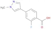 2-fluoro-4-(1-methyl-1H-pyrazol-4-yl)benzoic acid