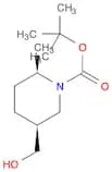 rac-tert-butyl (2R,5S)-5-(hydroxymethyl)-2-methylpiperidine-1-carboxylate
