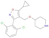 4-([5-Cyclopropyl-3-(2,6-dichlorophenyl)-1,2-oxazol-4-yl]methoxy)piperidine