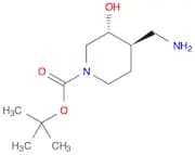 1-​Piperidinecarboxylic acid, 4-​(aminomethyl)​-​3-​hydroxy-​, 1,​1-​dimethylethyl ester, (3R,​4R)…