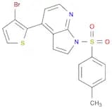 1H-Pyrrolo[2,3-b]pyridine, 4-(3-bromo-2-thienyl)-1-[(4-methylphenyl)sulfonyl]-