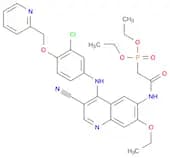 PHOSPHONIC ACID, P-[2-[[4-[[3-CHLORO-4-(2-PYRIDINYLMETHOXY)PHENYL]AMINO]-3-CYANO-7-ETHOXY-6-QUINOL…