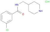 3-Chloro-N-(4-piperidinylmethyl)benzamide hydrochloride