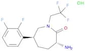 (3R,6S)-3-Amino-6-(2,3-difluorophenyl)-1-(2,2,2-trifluoroethyl)azepan-2-one (hydrochloride)