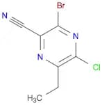 3-Bromo-5-Chloro-6-Ethylpyrazine-2-Carbonitrile