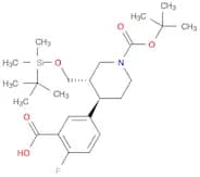 5-[(3S,4R)-1-[(tert-butoxy)carbonyl]-3-{[(tert-butyldimethylsilyl)oxy]methyl}piperidin-4-yl]-2-flu…
