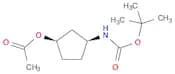 (1R,3S)-3-({[(2-Methyl-2-propanyl)oxy]carbonyl}amino)cyclopentyl acetate