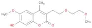 2H-1-benzopyran-2-one, 7-hydroxy-6-methoxy-3-[2-(2-methoxyethoxy)ethyl]-4-methyl-
