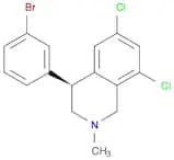 Isoquinoline, 4-(3-bromophenyl)-6,8-dichloro-1,2,3,4-tetrahydro-2-methyl-, (4S)-