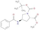 1,2-Pyrrolidinedicarboxylic acid, 4-(benzoylamino)-, 1-(1,1-dimethylethyl) 2-methyl ester, (2S,4R)-