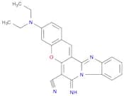 7H-[1]Benzopyrano[3',2':3,4]pyrido[1,2-a]benzimidazole-6-carbonitrile,3-(diethylamino)-7-imino-