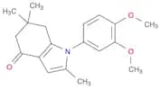 1-(3,4-Dimethoxyphenyl)-2,6,6-trimethyl-4,5,6,7-tetrahydro-1H-indol-4-one